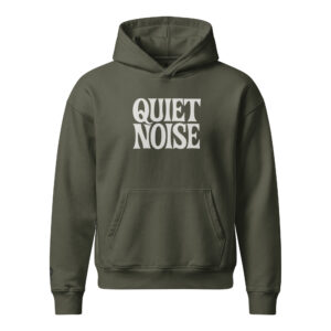 unisex relaxed mid weight chaser hooded sweatshirt khaki green front 6a9eb8738970d.jpg